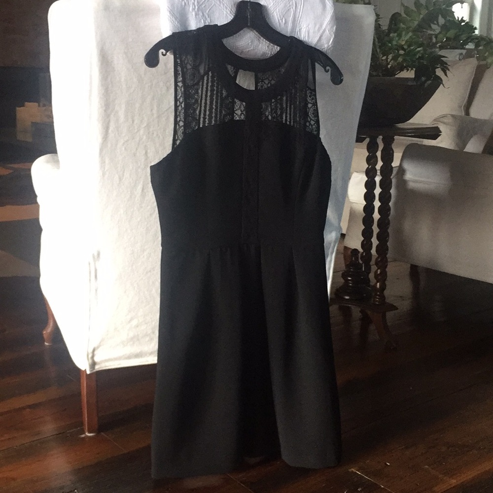 BCBG generation little black dress with lace